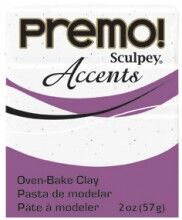 Sculpey Premo Accents Ekstra Efektli Polimer Kil 5061 White Granite