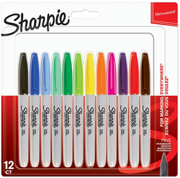 Sharpie Permanent Marker Kalem Seti Fine Uç 12 Renk