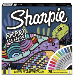 Sharpie Permanent Marker Kalem Seti Fine Uç 20 Renk KAPLUMBAĞA