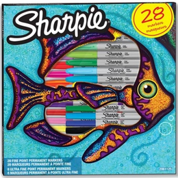 Sharpie Permanent Marker Kalem Seti Fine Uç 28 Renk BALIK