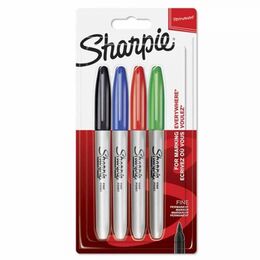 Sharpie Permanent Marker Kalem Seti Fine Uç 4 Renk STANDART RENKLER