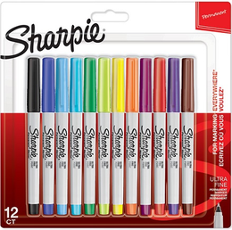 Sharpie Permanent Marker Kalem Seti Ultra Fine Uç 12 Renk