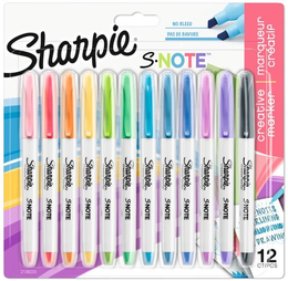 Sharpie S-Note Creative Marker İşaretleme Kalemi Seti 12 RENK