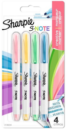 Sharpie S-Note Creative Marker İşaretleme Kalemi Seti 4 RENK