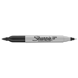 Sharpie Twin Çift Uçlu Permanent Marker Kalem SİYAH - 1
