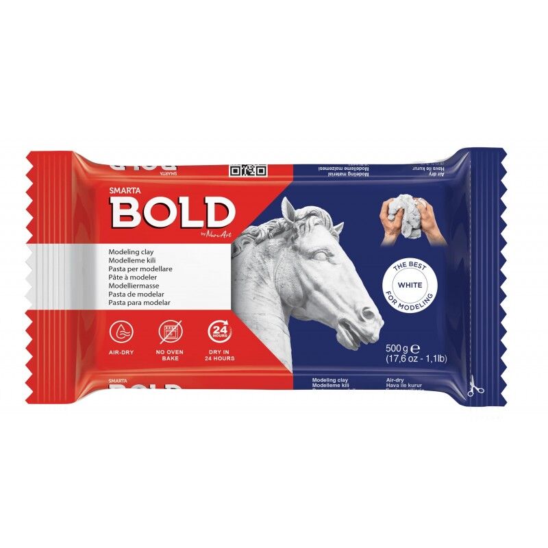 Smarta Bold Havayla Kuruyan Seramik Hamuru 500 Gr. Beyaz