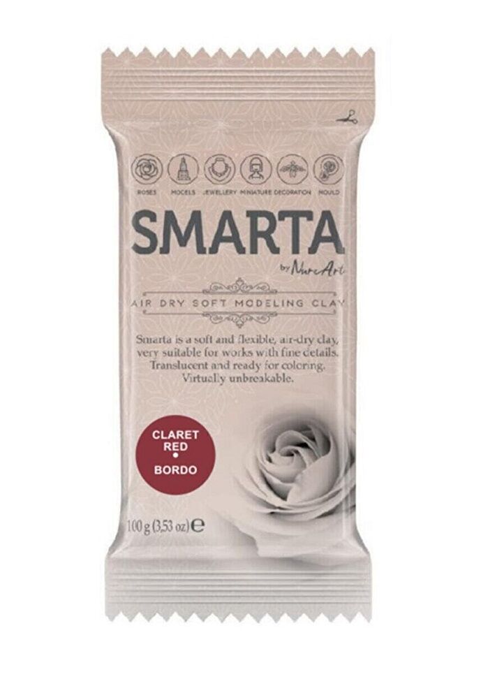Smarta Havayla Kuruyan Modelleme Hamuru 100 Gr. Bordo