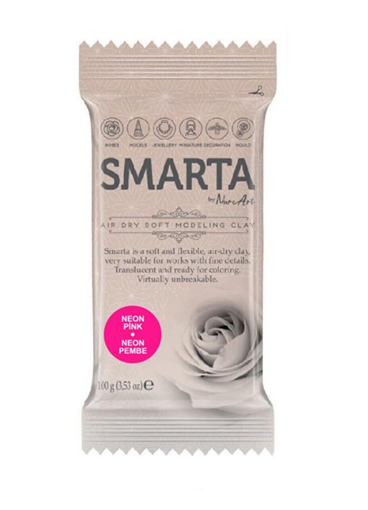 Smarta Havayla Kuruyan Modelleme Hamuru 100 Gr. Neon Pembe