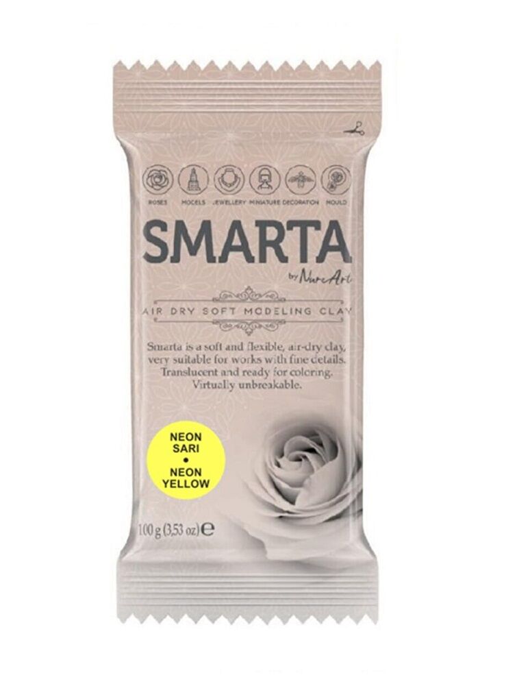 Smarta Havayla Kuruyan Modelleme Hamuru 100 Gr. Neon Sarı