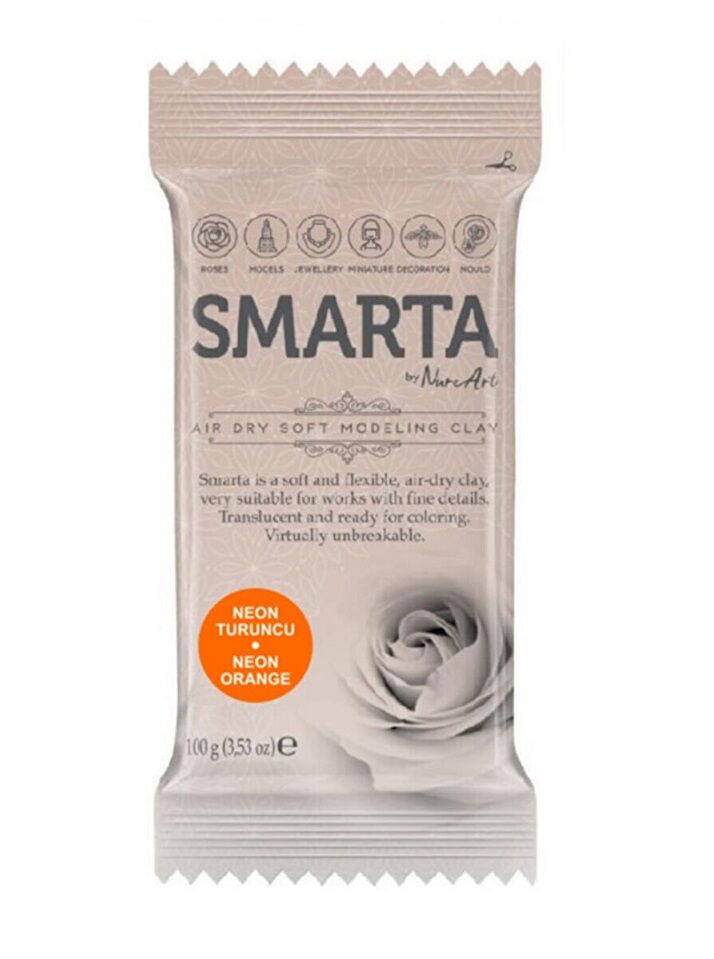 Smarta Havayla Kuruyan Modelleme Hamuru 100 Gr. Neon Turuncu