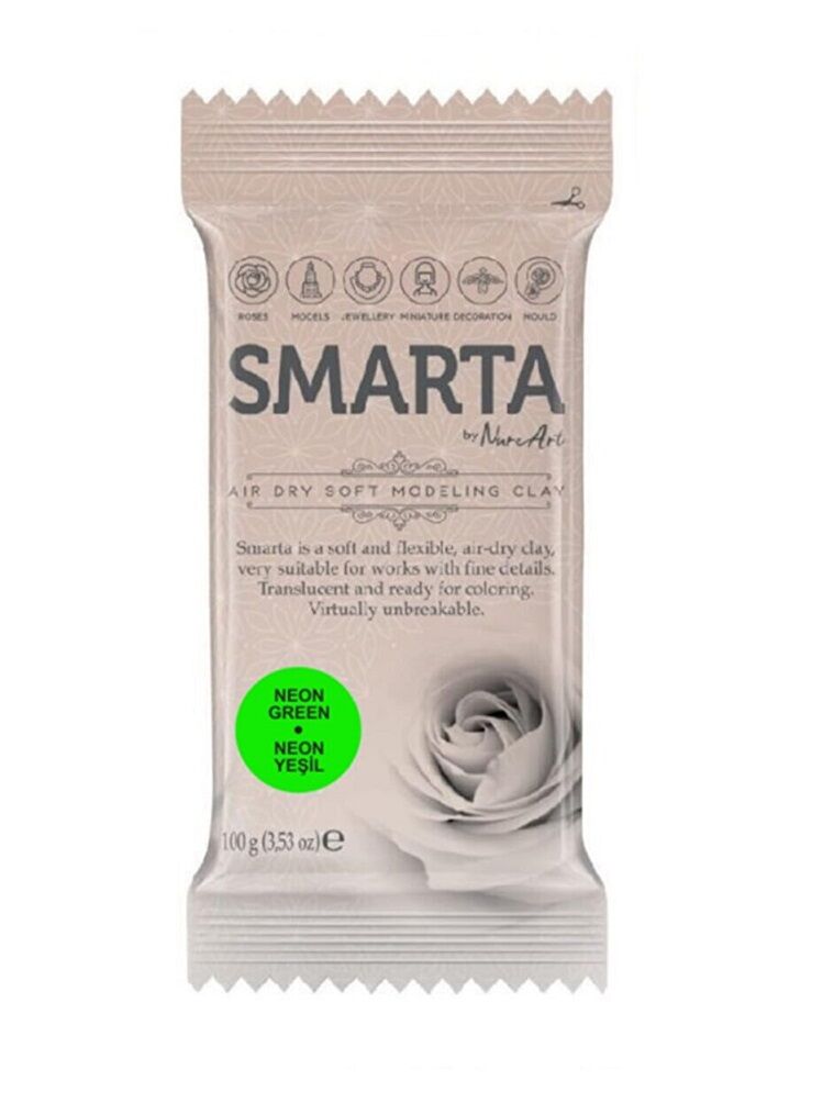 Smarta Havayla Kuruyan Modelleme Hamuru 100 Gr. Neon Yeşil