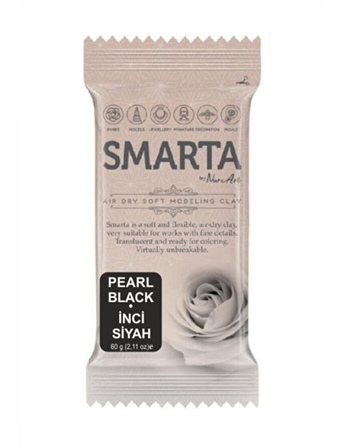 Smarta Havayla Kuruyan Modelleme Hamuru 60 Gr. Metalik Siyah İnci