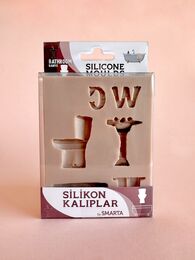 Smarta Silicone Moulds Silikon Epoksi ve Polimer Kil Kalıbı BATHROOM