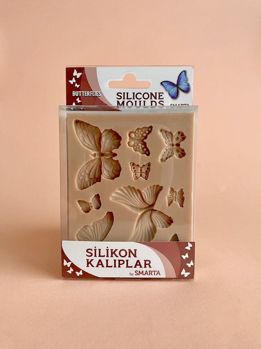 Smarta Silicone Moulds Silikon Epoksi Ve Polimer Kil Kalıbı Butterflıes