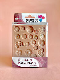 Smarta Silicone Moulds Silikon Epoksi ve Polimer Kil Kalıbı BUTTONS