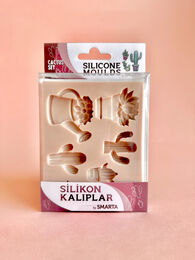 Smarta Silicone Moulds Silikon Epoksi ve Polimer Kil Kalıbı CACTUS SET