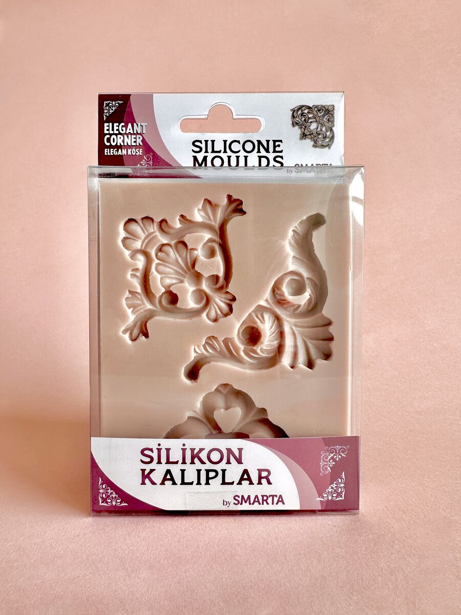 Smarta Silicone Moulds Silikon Epoksi Ve Polimer Kil Kalıbı Elegant Corner