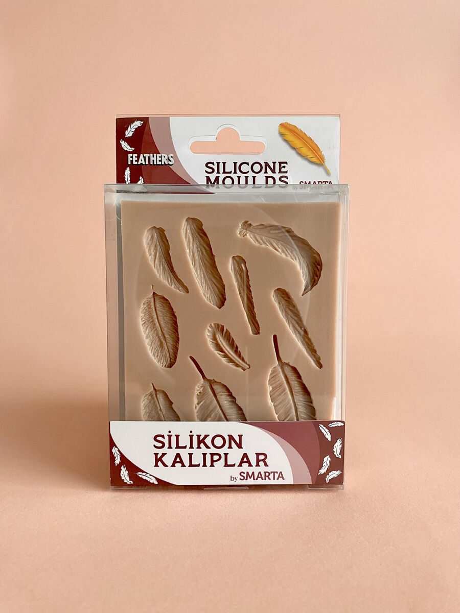 Smarta Silicone Moulds Silikon Epoksi Ve Polimer Kil Kalıbı Feathers