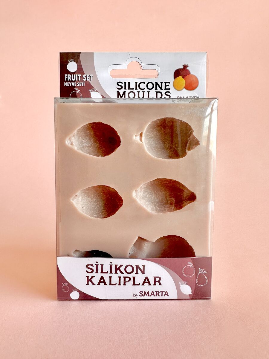 Smarta Silicone Moulds Silikon Epoksi Ve Polimer Kil Kalıbı Fruıt Set