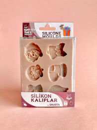 Smarta Silicone Moulds Silikon Epoksi ve Polimer Kil Kalıbı HAPPY NEW YEAR SET - 1