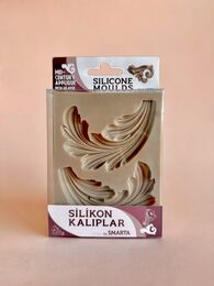 Smarta Silicone Moulds Silikon Epoksi ve Polimer Kil Kalıbı MID-CENTURY APPLIQUE