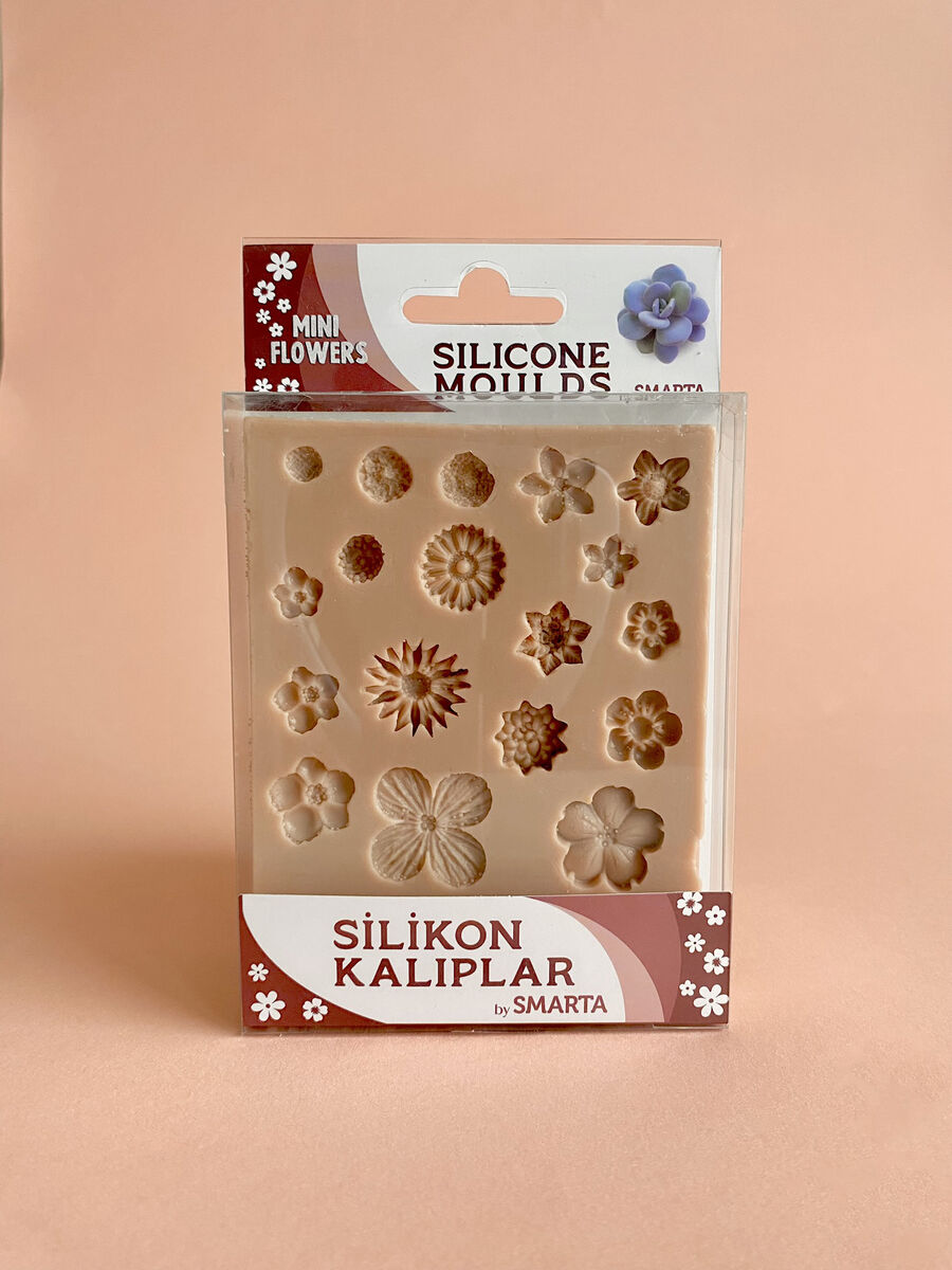 Smarta Silicone Moulds Silikon Epoksi Ve Polimer Kil Kalıbı Mını Flowers