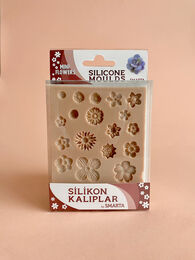 Smarta Silicone Moulds Silikon Epoksi ve Polimer Kil Kalıbı MINI FLOWERS