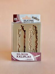 Smarta Silicone Moulds Silikon Epoksi ve Polimer Kil Kalıbı NAME PLATE 1