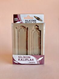 Smarta Silicone Moulds Silikon Epoksi ve Polimer Kil Kalıbı NAME PLATE 2