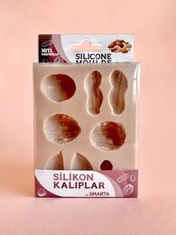 Smarta Silicone Moulds Silikon Epoksi ve Polimer Kil Kalıbı NUTS