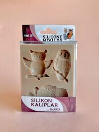 Smarta Silicone Moulds Silikon Epoksi ve Polimer Kil Kalıbı OWL SET