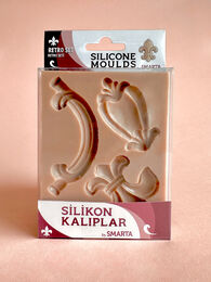 Smarta Silicone Moulds Silikon Epoksi ve Polimer Kil Kalıbı RETRO SET