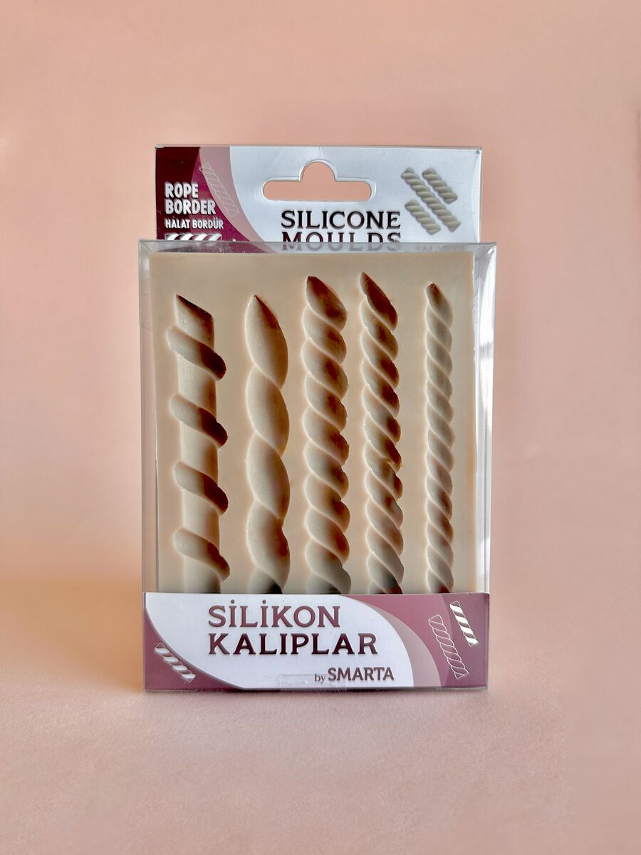 Smarta Silicone Moulds Silikon Epoksi Ve Polimer Kil Kalıbı Rope Border