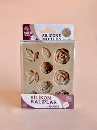 Smarta Silicone Moulds Silikon Epoksi ve Polimer Kil Kalıbı ROSE SET