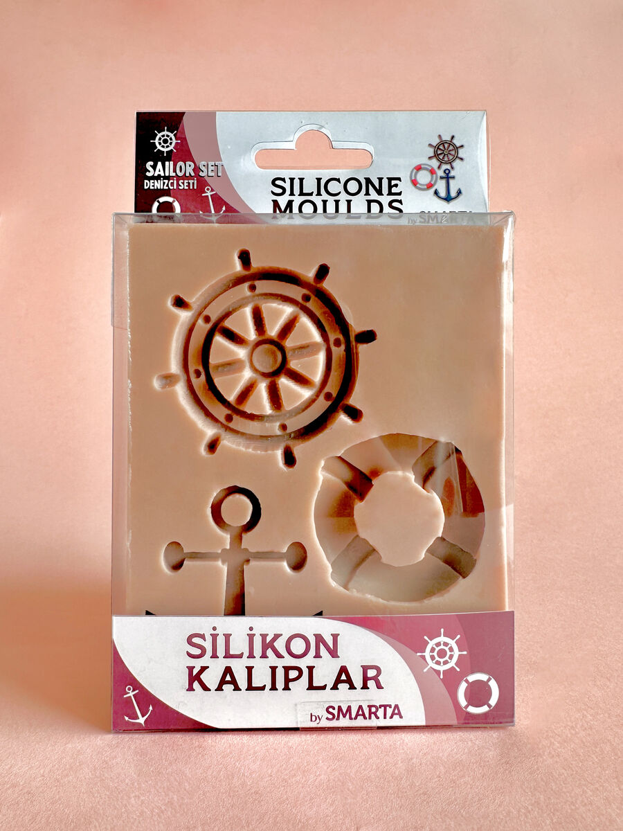 Smarta Silicone Moulds Silikon Epoksi Ve Polimer Kil Kalıbı Saılor Set