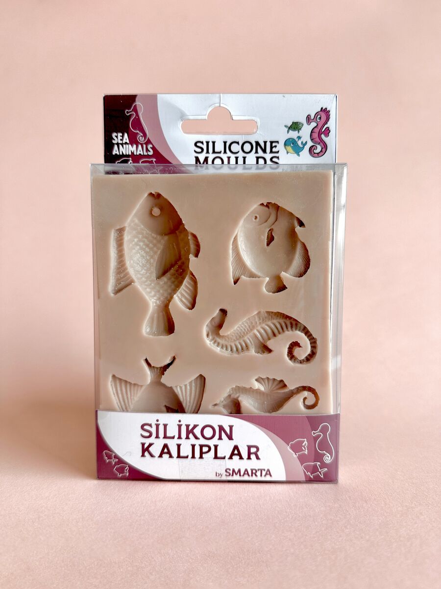 Smarta Silicone Moulds Silikon Epoksi Ve Polimer Kil Kalıbı Sea Anımals
