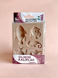 Smarta Silicone Moulds Silikon Epoksi ve Polimer Kil Kalıbı SEA ANIMALS