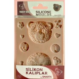 Smarta Silicone Moulds Silikon Epoksi ve Polimer Kil Kalıbı TEDDY BEAR