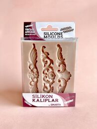 Smarta Silicone Moulds Silikon Epoksi ve Polimer Kil Kalıbı VINTAGE APPLIQUE