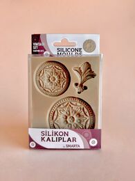 Smarta Silicone Moulds Silikon Epoksi ve Polimer Kil Kalıbı VINTAGE SET