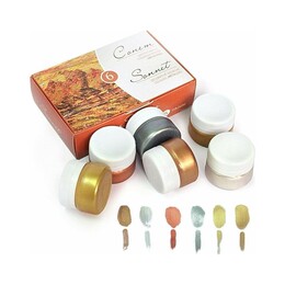 St. Petersburg Sonnet Metalik Guaj Yaldız Boya Seti 6 Renk x 20 ml. - 2