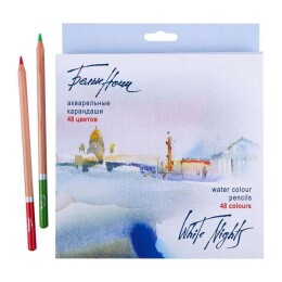St. Petersburg White Nights Aquarell Sulu Boya Kalemi Seti 48 Renk - 1