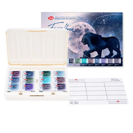 St. Petersburg White Nights Extra-Fine Tam Tablet Sulu Boya Seti 12 Renk Granulation Set - 1