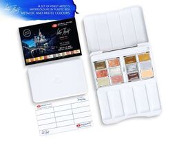 St. Petersburg White Nights Extra-Fine Tam Tablet Sulu Boya Seti 12 Renk Metalik Ve Pastel Renkler - 2