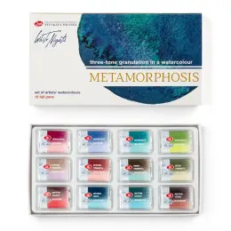 St. Petersburg White Nights Metamorphosis Granulation Tablet Sulu Boya Seti 12 Renk Karton Kutu - 1