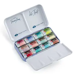 St. Petersburg White Nights Metamorphosis Granulation Tablet Sulu Boya Seti 12 Renk Metal Kutu - 1