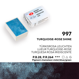 St. Petersburg White Nights Tam Tablet Sulu Boya 997 Turquoise - Rose Shine - 1