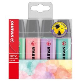 Stabilo Boss Original Fosforlu Kalem Seti Pastel 4'Lü (70-4***) - 1