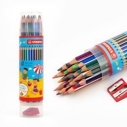 Stabilo Trio Thick Jumbo Kalın Kuru Boya 18 Renk Plastik Tüp - 1