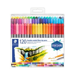 Staedtler Çift Uçlu Keçeli Kalem Seti 120 RENK (0.5 mm - 3 mm) - Thumbnail